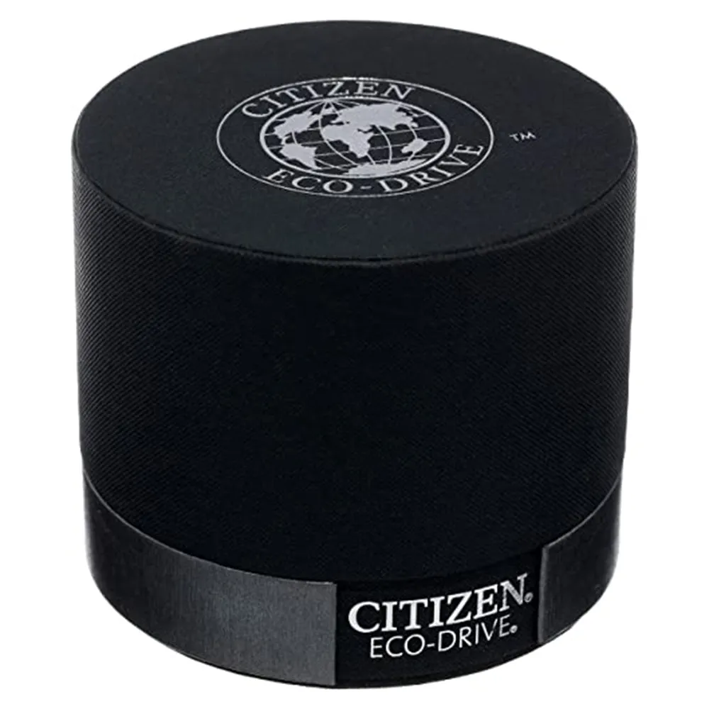 Citizen Womens Eco-Drive Black Dial Silver Band Stainless Steel Watch - EW9334-52E