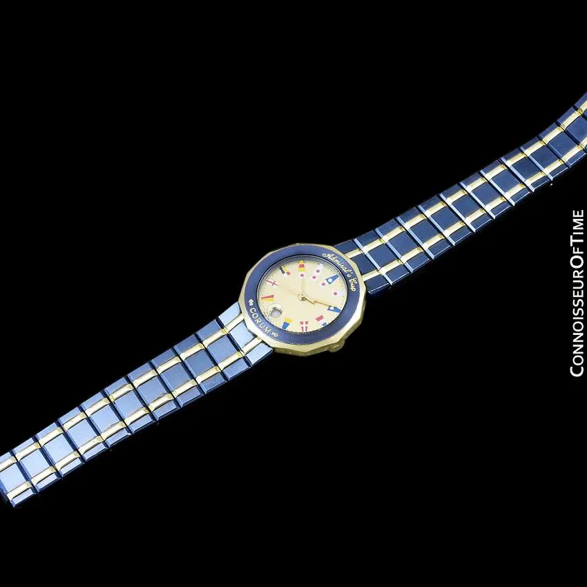 Corum Admiral's Cup Ladies Nautical Watch - Solid 18K Gold & Ceramic