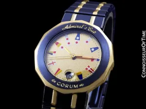 Corum Admiral's Cup Ladies Nautical Watch - Solid 18K Gold & Ceramic