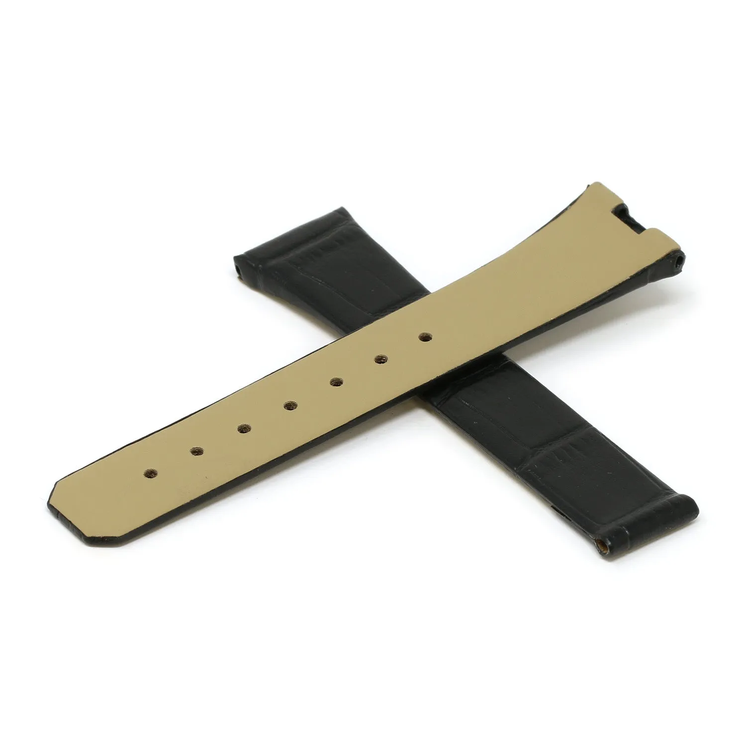 Croc Embossed Leather Strap for Omega Constellation 1,2,3
