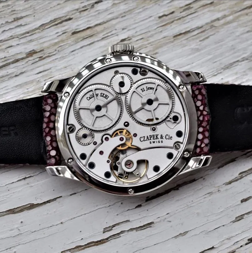 Czapek Watch Quai Des Bergues White Gold Rosewood & Diamonds S Limited Edition