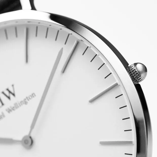 Daniel Wellington Classic 40 mm White Dial Men Analolgue Watch - DW00100372