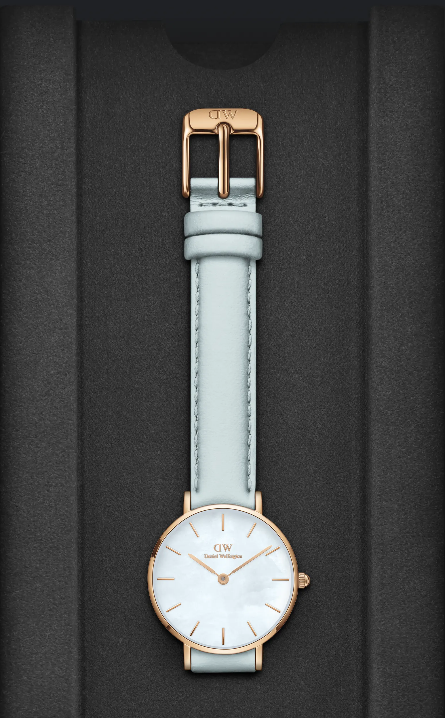 Daniel Wellington Petite 28 mm Blue Dial Women Analogue Watch - DW00100635