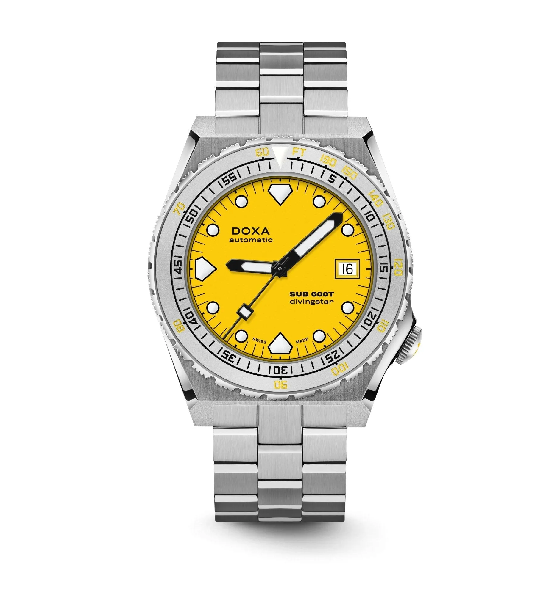 DOXA Sub 600T Divingstar Stainless Steel Sandblasted - 862.10.361.31-N