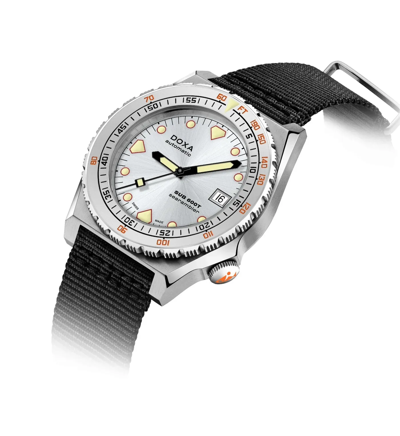 DOXA Sub 600T Searambler Nato Stainless Steel Sandblasted - 862.10.021.20-N
