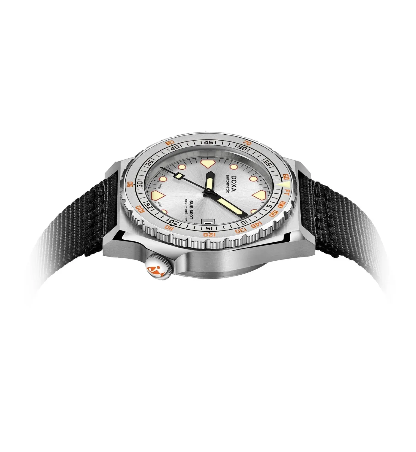 DOXA Sub 600T Searambler Nato Stainless Steel Sandblasted - 862.10.021.20-N