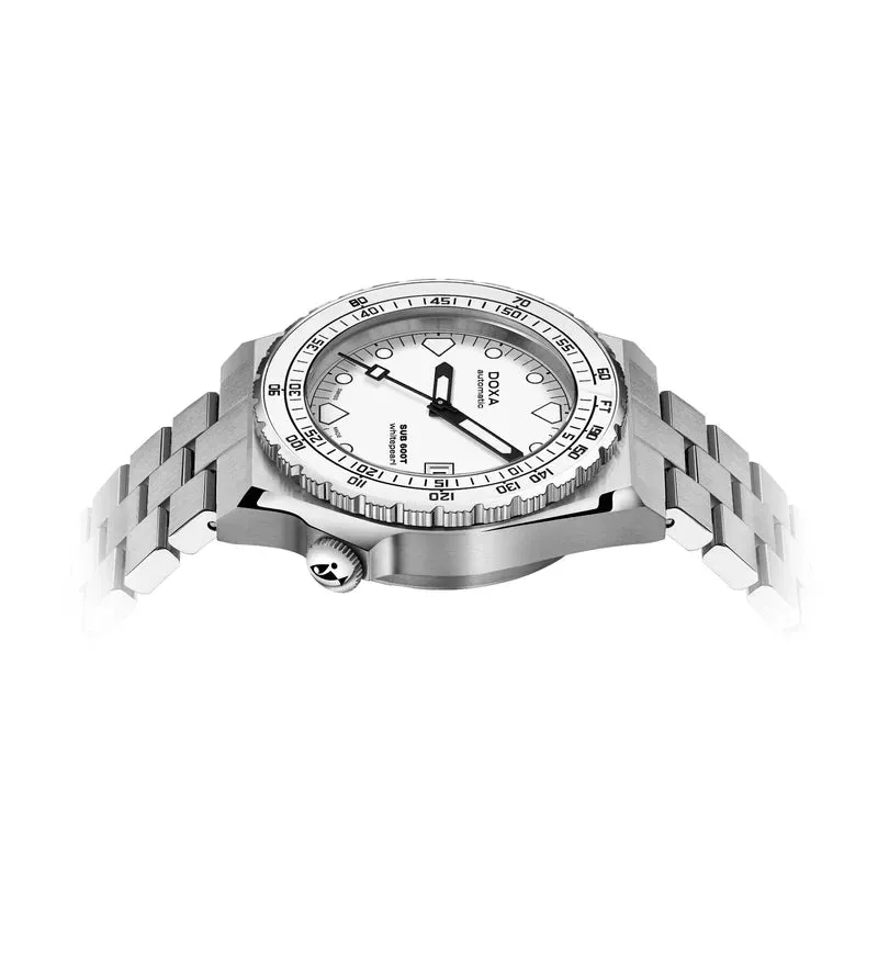 DOXA Sub 600T Whitepearl Stainless Steel Sandblasted - 862.10.011.23-N