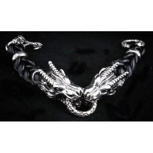 Dragon Leather Chain Bracelet