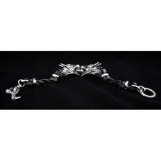 Dragon Leather Chain Bracelet