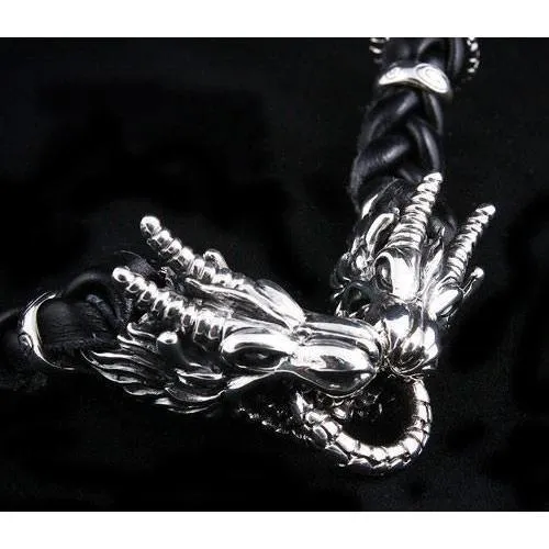 Dragon Leather Chain Bracelet