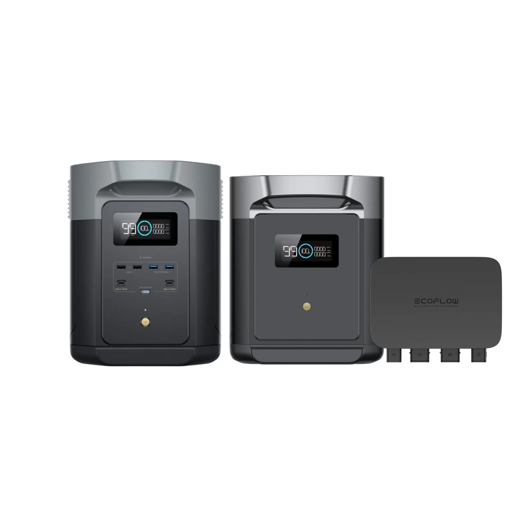 EcoFlow DELTA 2 Max with Extra Battery   800W Alternator Charger