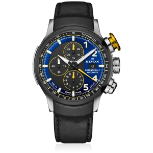 Edox Chronorally Automatic Men's Black Watch 01129-TTNJCN-BUNJ