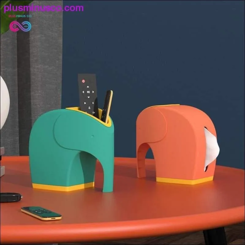 Elephant Multi-function Pumping Tissue Box Storage Box Roll