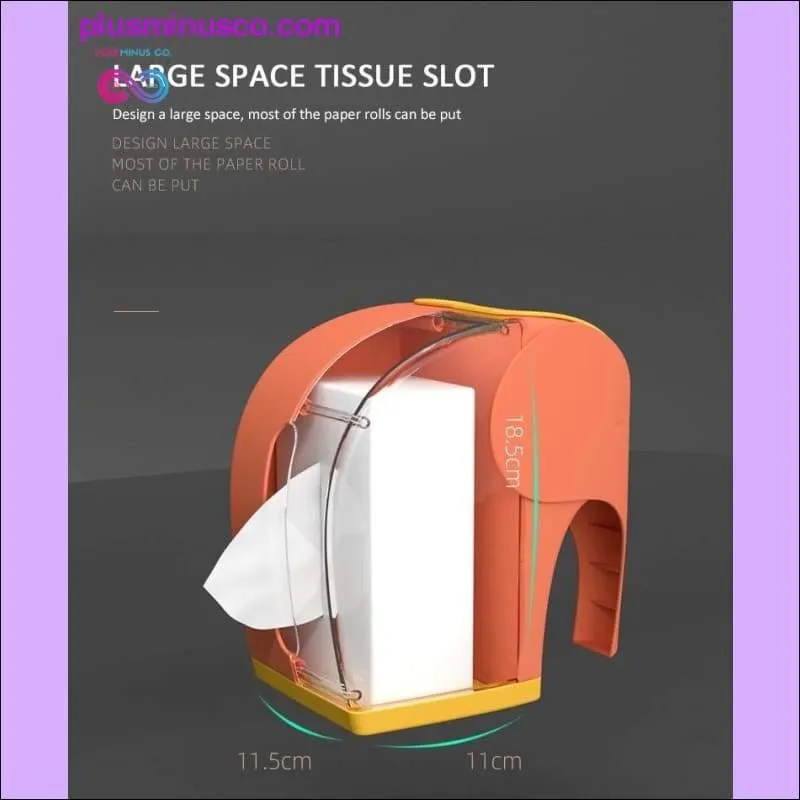 Elephant Multi-function Pumping Tissue Box Storage Box Roll