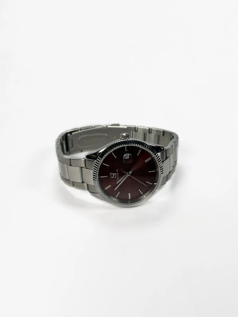Everyday watch - silver/burgundy