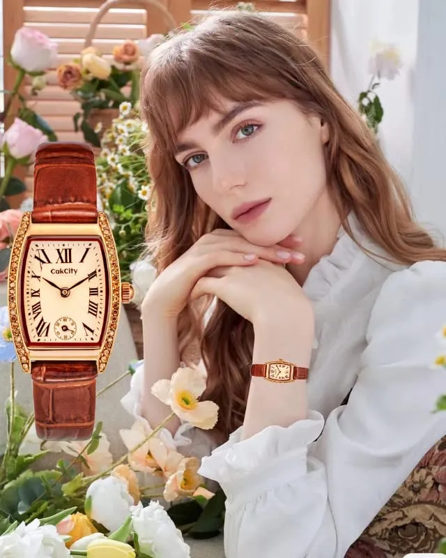 Fashion Retro Classic Roman Crystal Women Watches