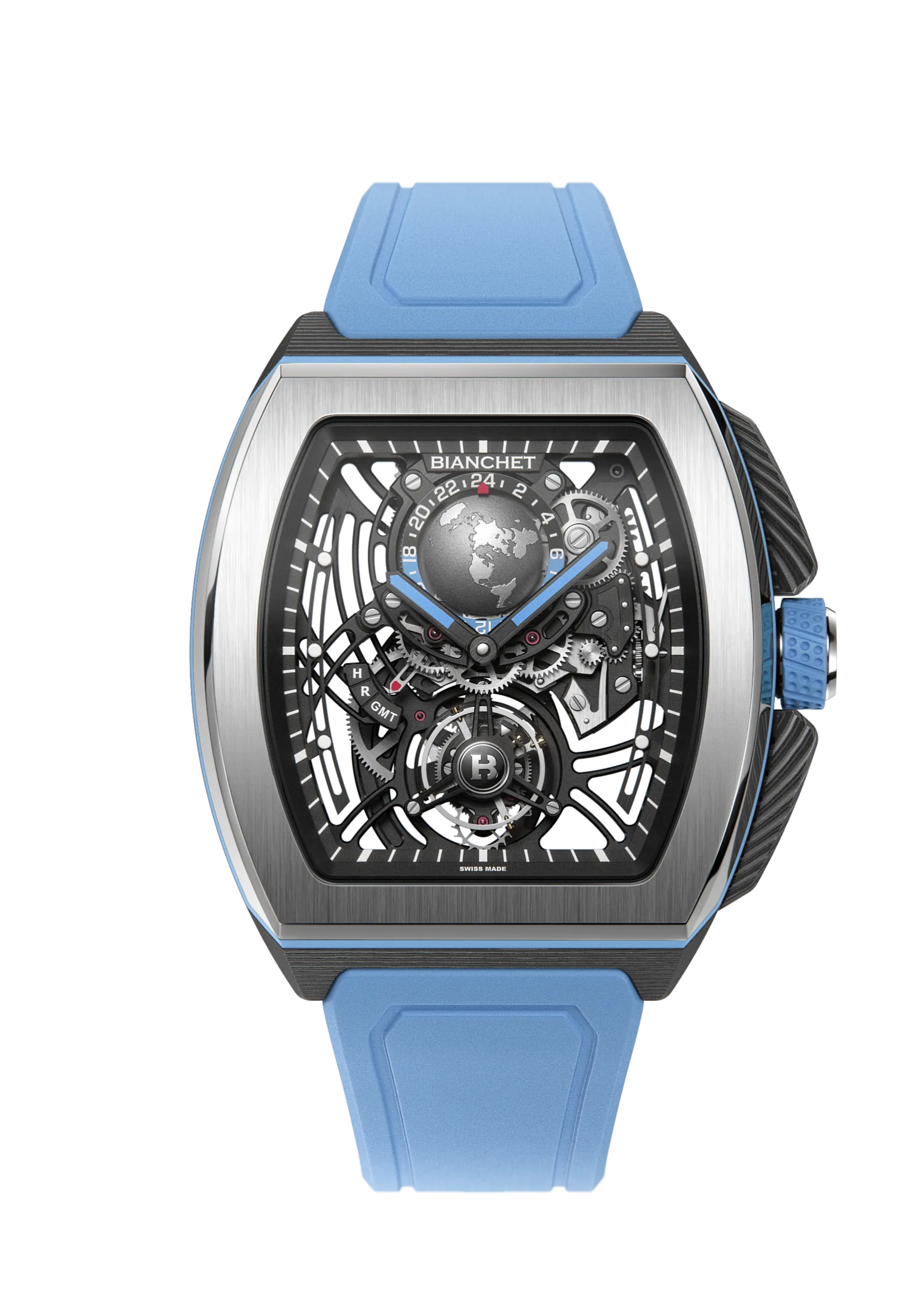 Flying Tourbillon Sport GMT B 1.618 Hybrid Sky Blue