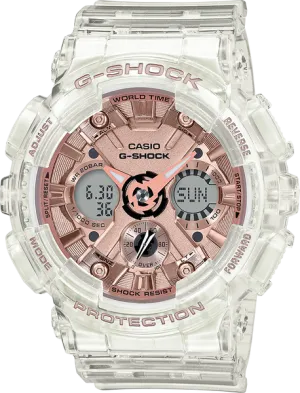 G-Shock GMAS120SR-7A Rose Gold Transparent