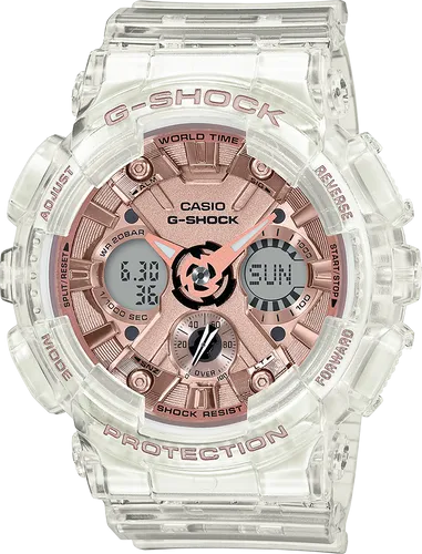 G-Shock GMAS120SR-7A Rose Gold Transparent