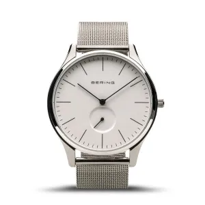 Gentlemen's Bering Classic 41mm Stainless Steel Quartz Milanese Bracelet Watch, 16641-004