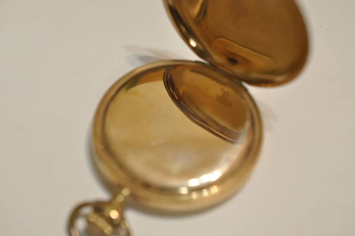 [Grade: 993] Hamilton Rare Hunter Case Pocket Watch Antique Manual Winding Mechanical 21 Stone 18 Size 1910