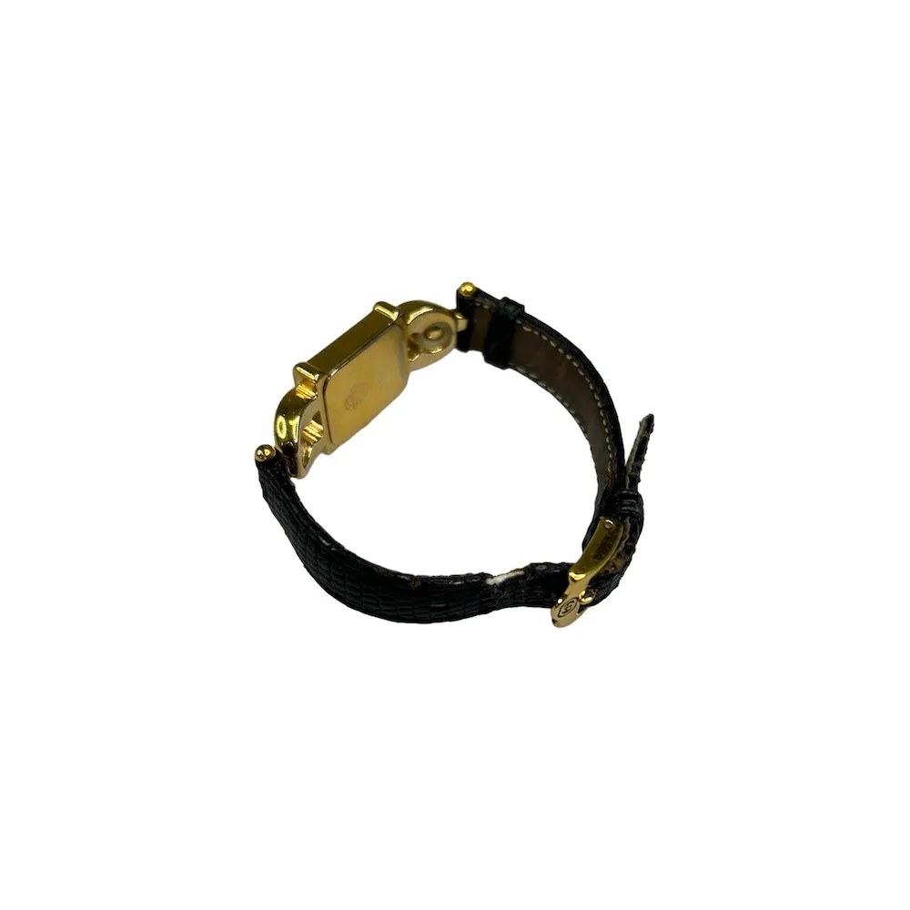 GUCCI 1800L GOLD TONED QUARTZ WATCH W/ INTERCHANGABLE BANDS