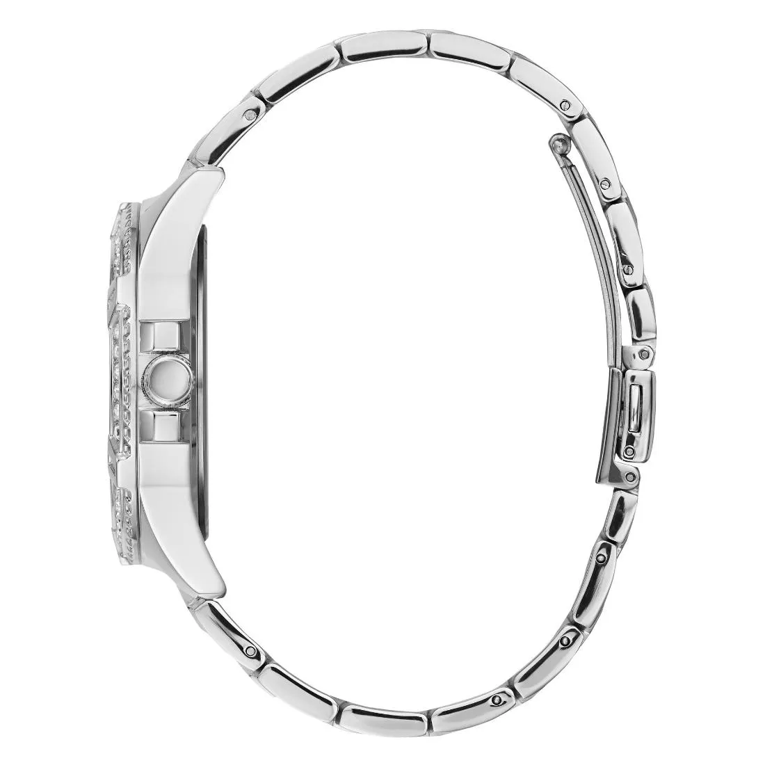 Guess Women 40 mm Silver Dial Analog Watch- W1156L1