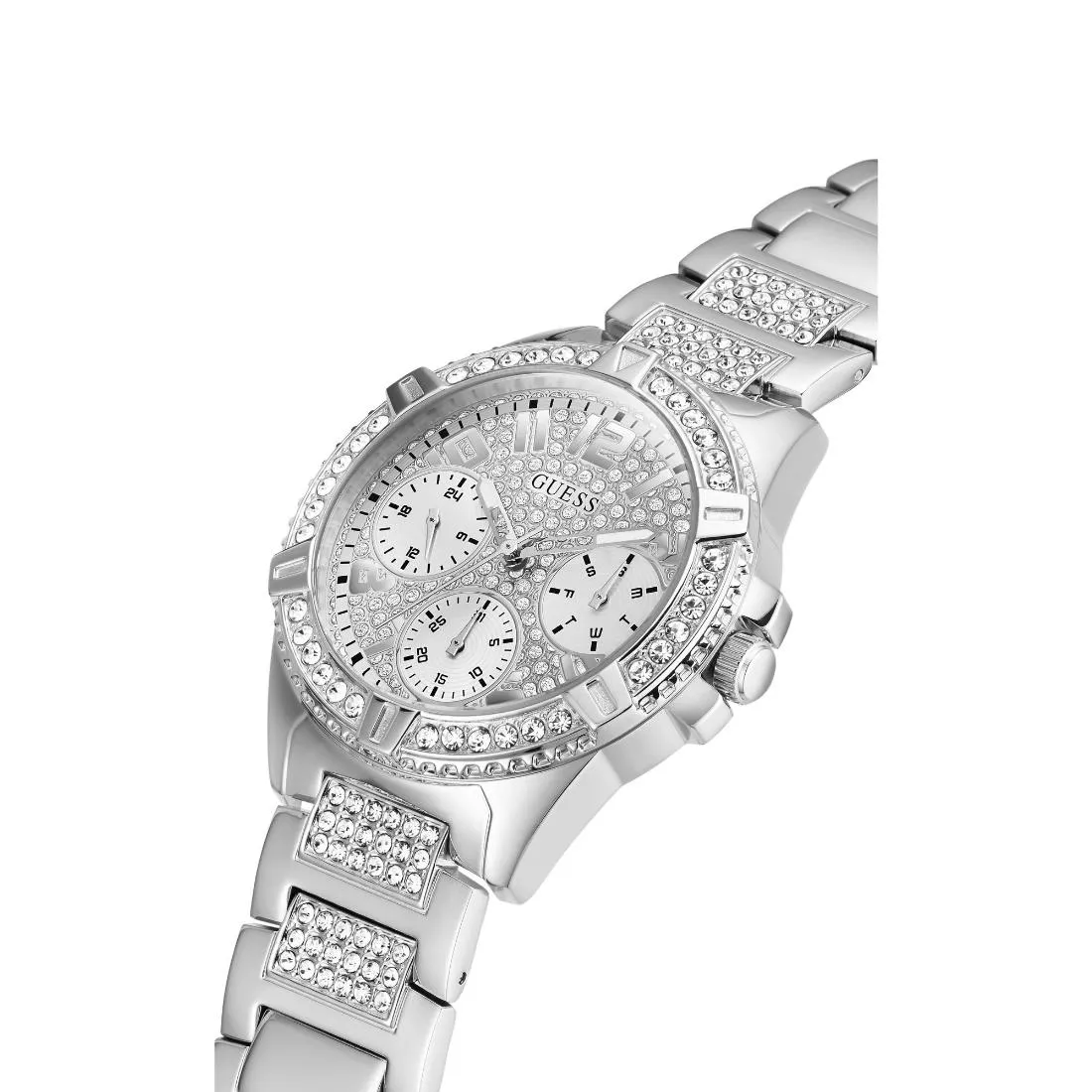 Guess Women 40 mm Silver Dial Analog Watch- W1156L1