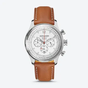 Halyard Chronograph (White   Tan)