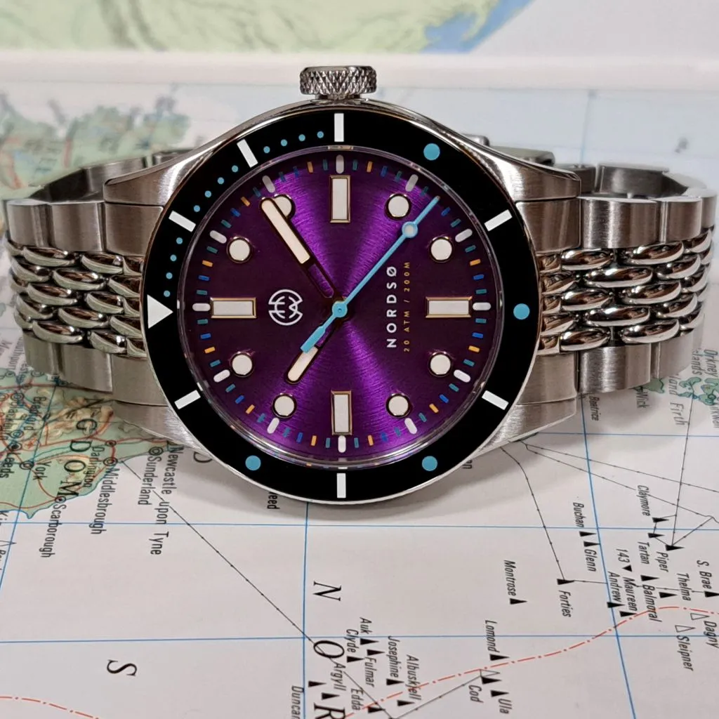 Henry Archer Nordsø - Neon&nbsp;III&nbsp;316 (Purple&nbsp;Sunburst&nbsp;Dial)