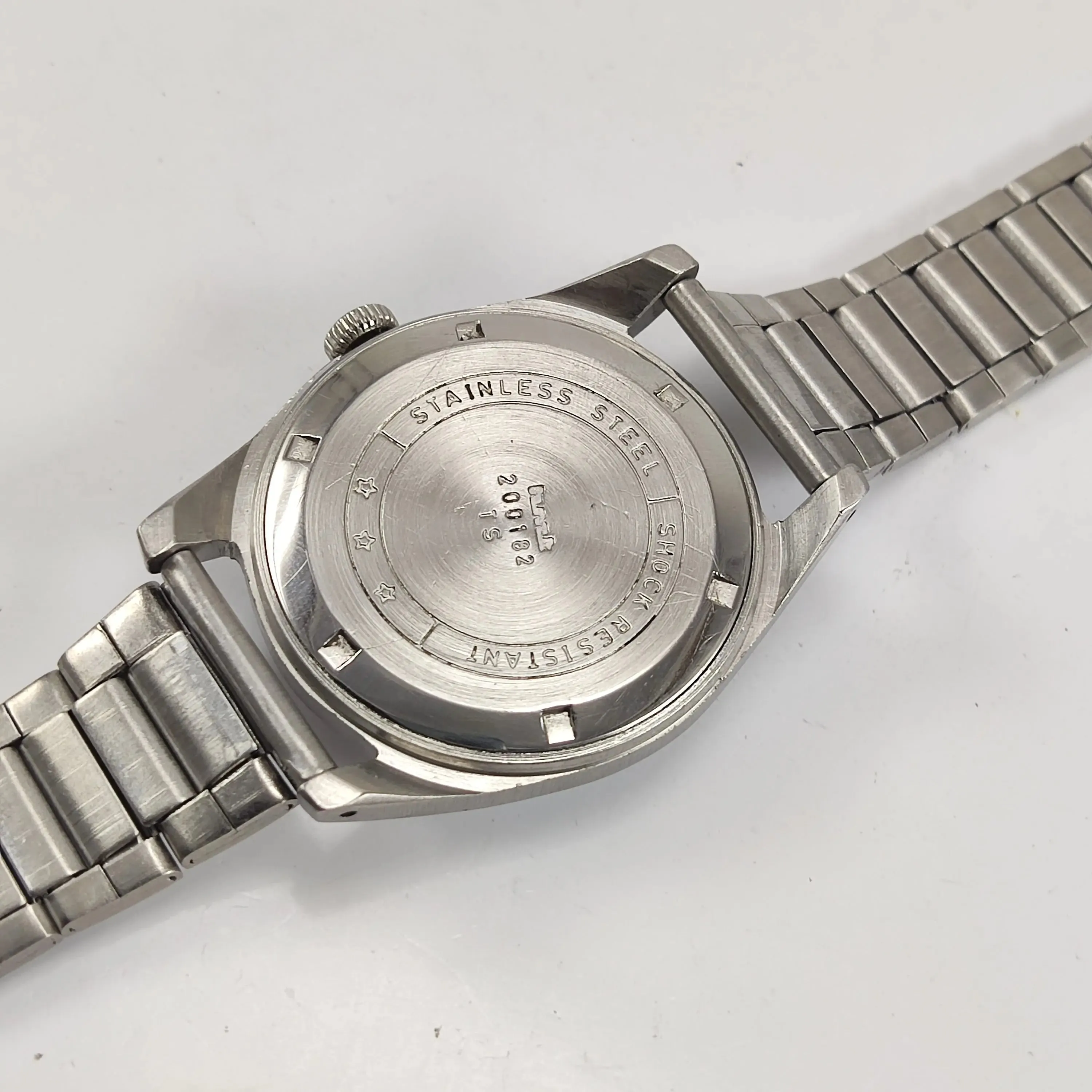 HMT Jubilee Para Shock 17 Jewels White Dial Mechanical Hand winding Men's Wrist Watch