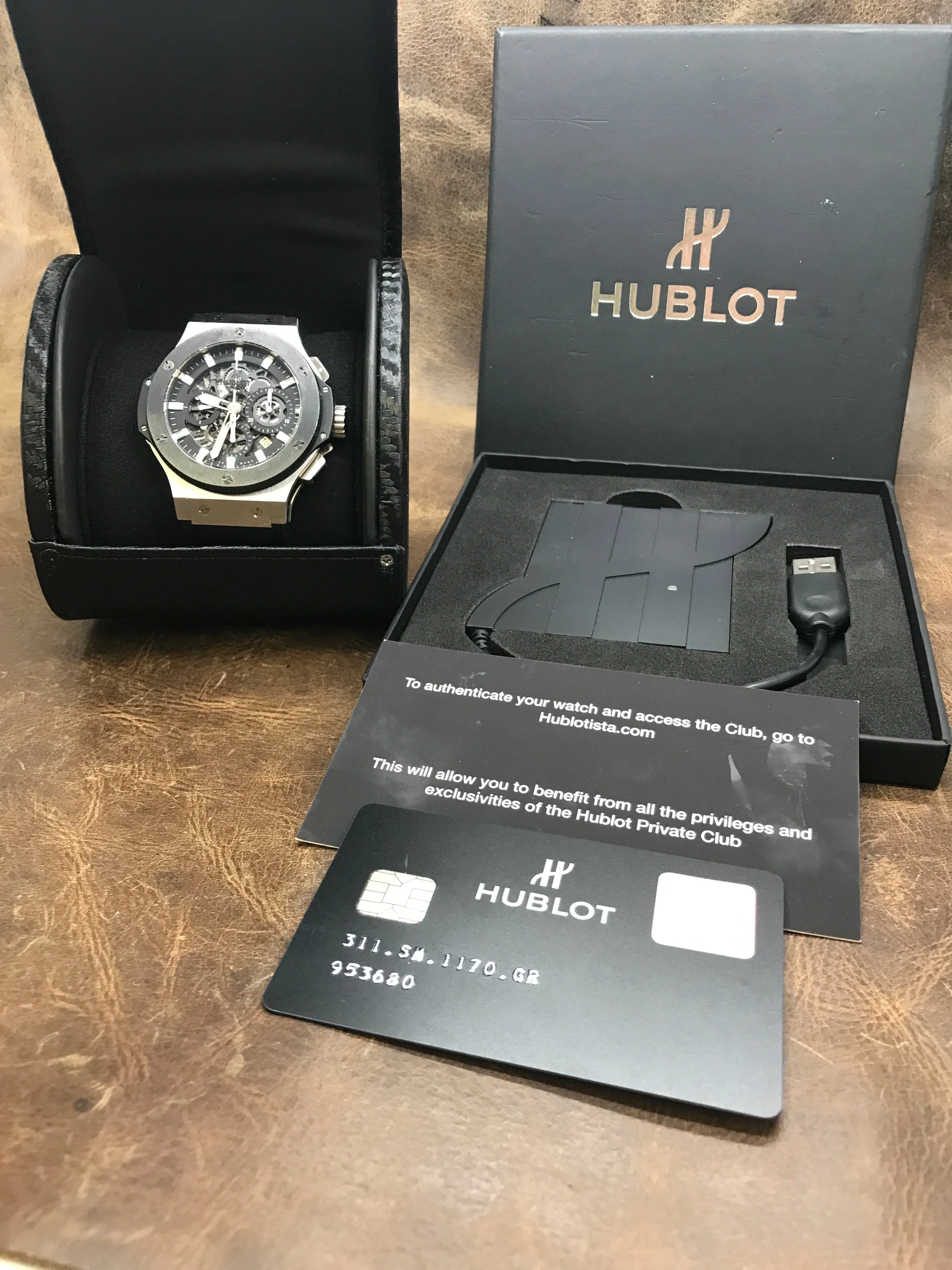 Hublot Big Bang Aero 311.SM.1170.GR Black Dial Automatic Men's Watch