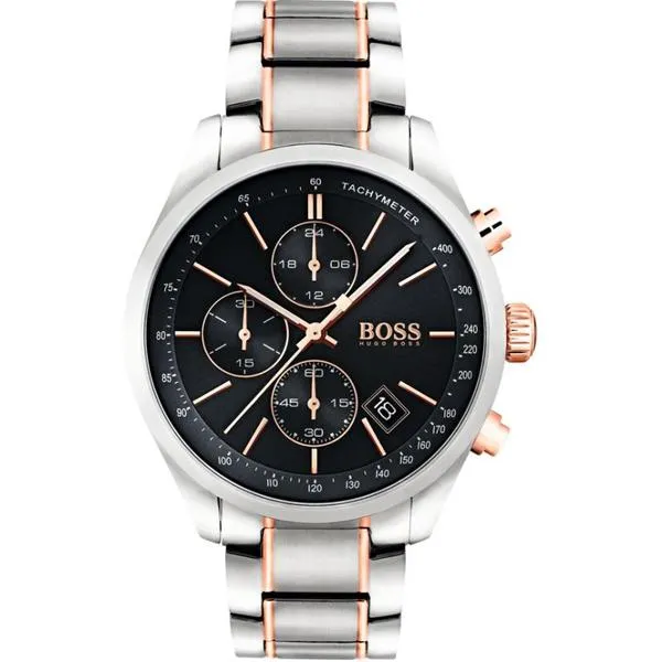 Hugo Boss Grand Prix Chronograph Black Dial Men's Watch 1513473