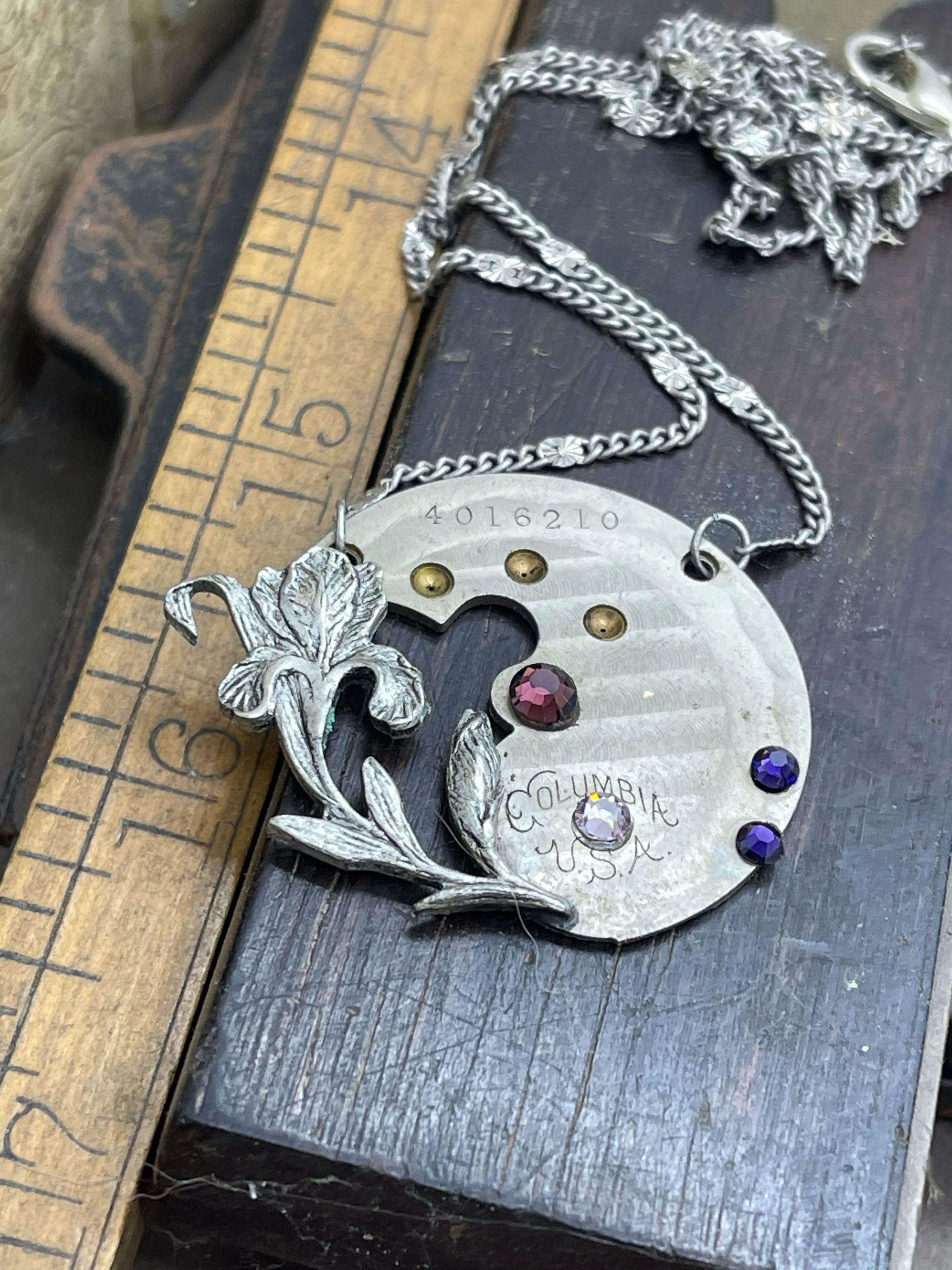 Iris Columbia USA watch Necklace