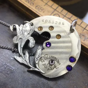Iris Columbia USA watch Necklace