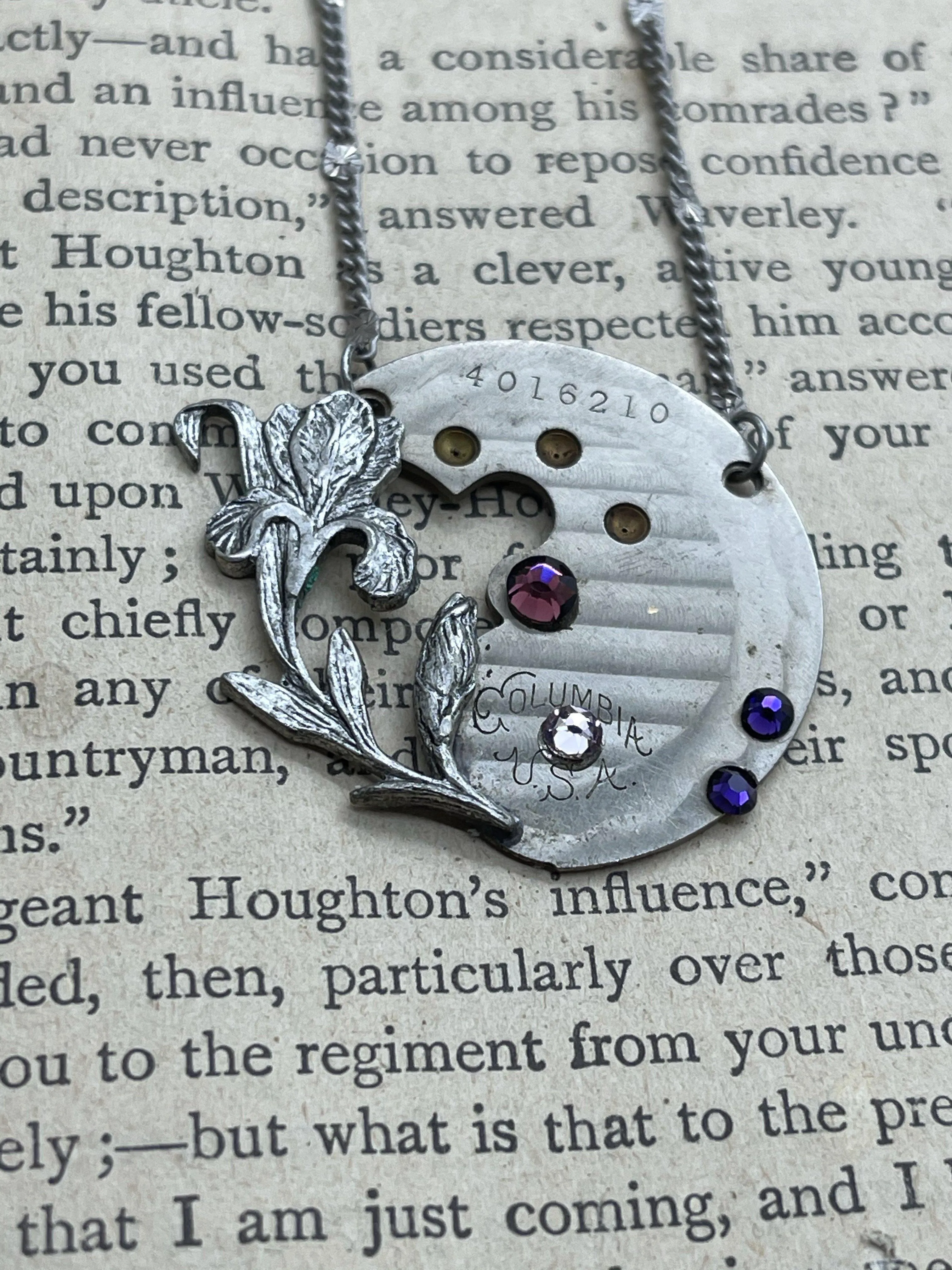 Iris Columbia USA watch Necklace