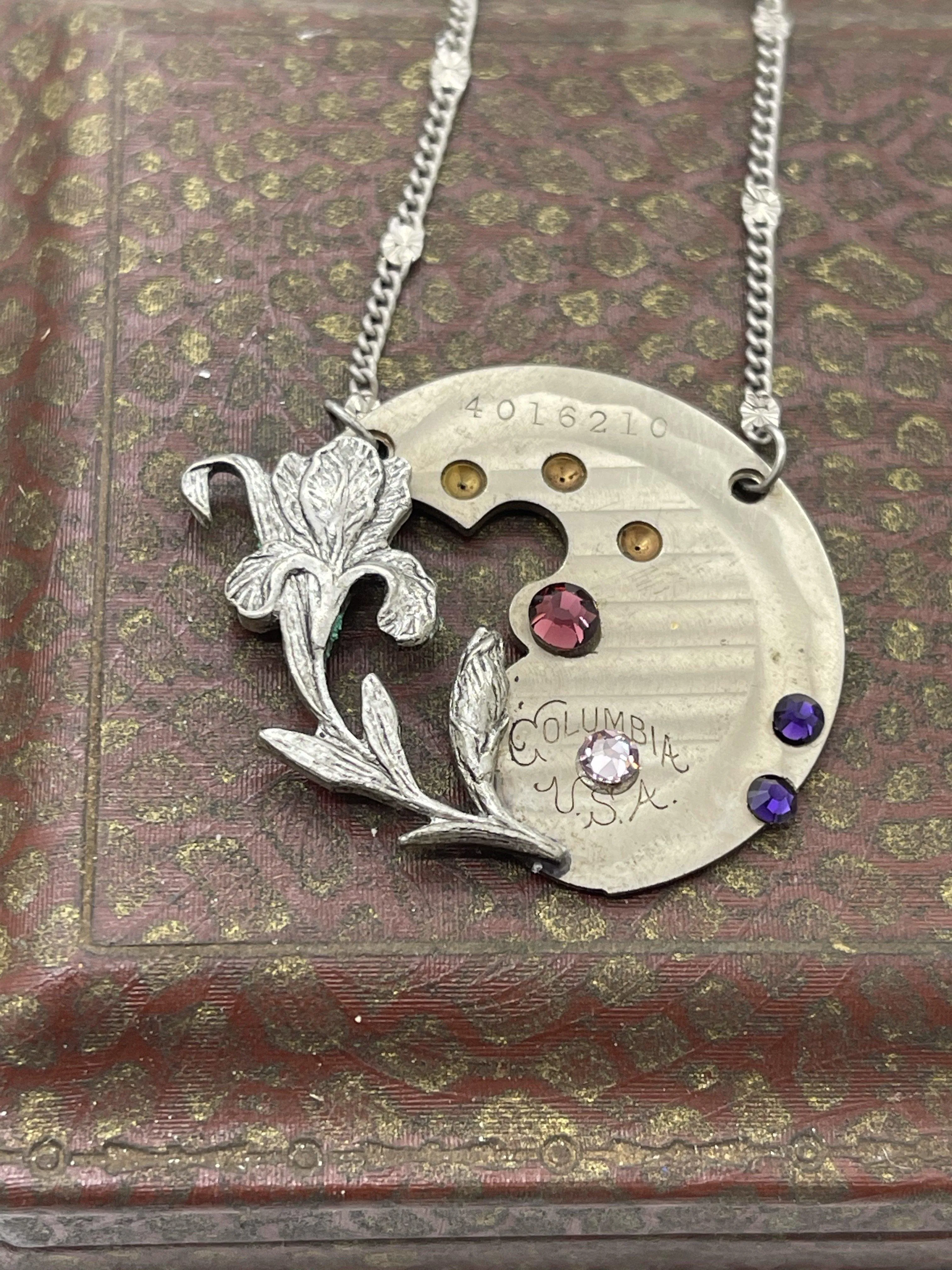 Iris Columbia USA watch Necklace