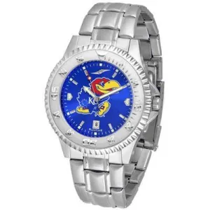 Kansas Jayhawks Competitor AnoChrome - Steel Band Watch