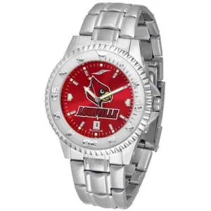 Louisville Cardinals Competitor AnoChrome - Steel Band Watch
