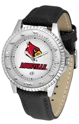 Louisville Cardinals Competitor - Poly/Leather Band Watch