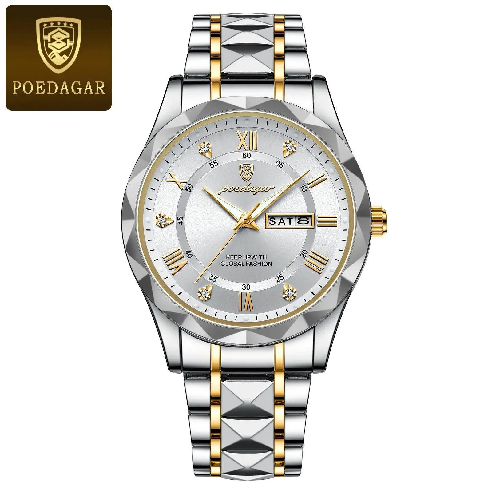 Luxury Wristwatch Stainless Steel Quartz Men's Watch