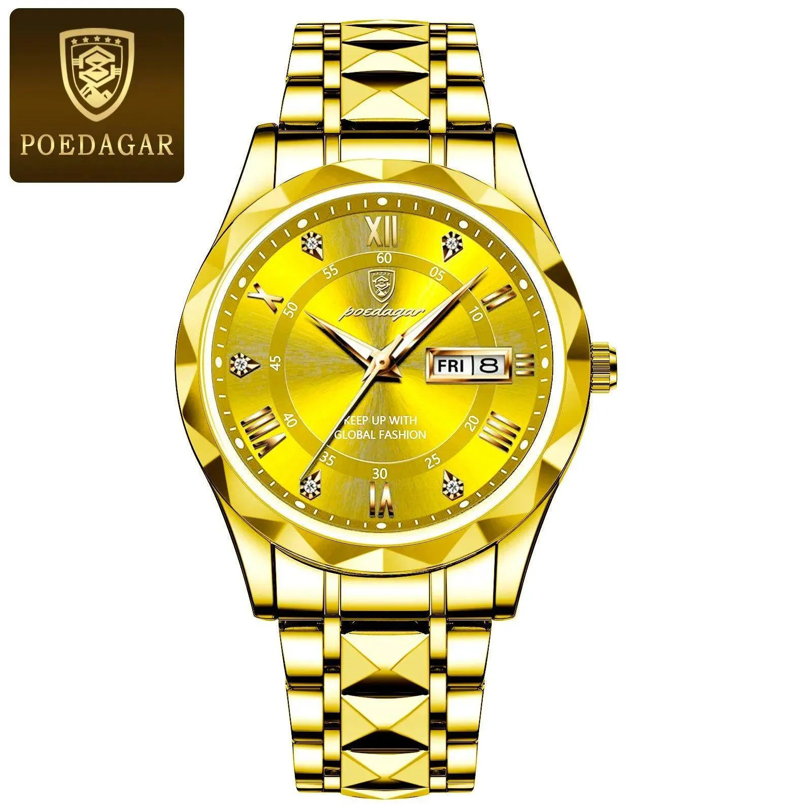 Luxury Wristwatch Stainless Steel Quartz Men's Watch