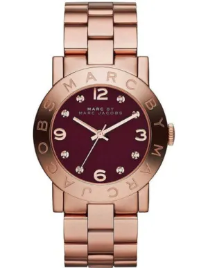 Marc Jacobs AMY BROWN WOMEN'S ROSE GOLD CLASSIC WATCH MBM8618
