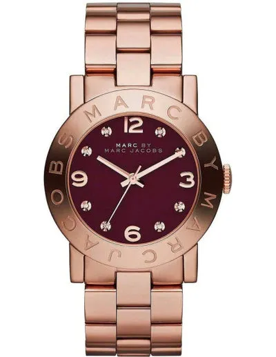 Marc Jacobs AMY BROWN WOMEN'S ROSE GOLD CLASSIC WATCH MBM8618