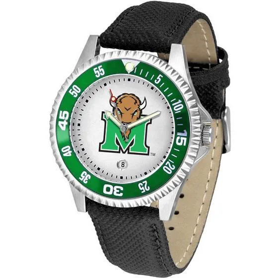 Marshall Thundering Herd Competitor - Poly/Leather Band Watch