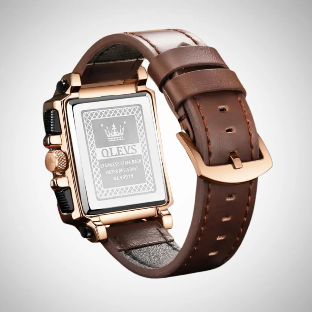 Mathias Square Dial Wrist Watch