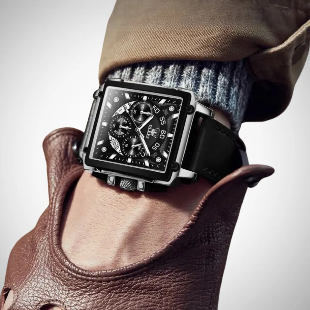 Mathias Square Dial Wrist Watch