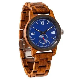 Men's Wood Watch Handcrafted Engraving Ambila