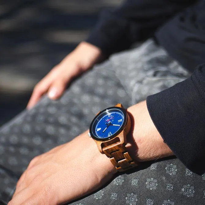 Men's Wood Watch Handcrafted Engraving Ambila