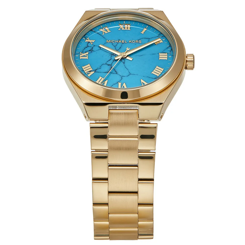 Michael Kors MK7460 Lennox Turquoise Gold Ladies Watch